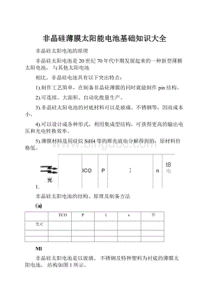 非晶硅薄膜太阳能电池基础知识大全Word格式文档下载.docx