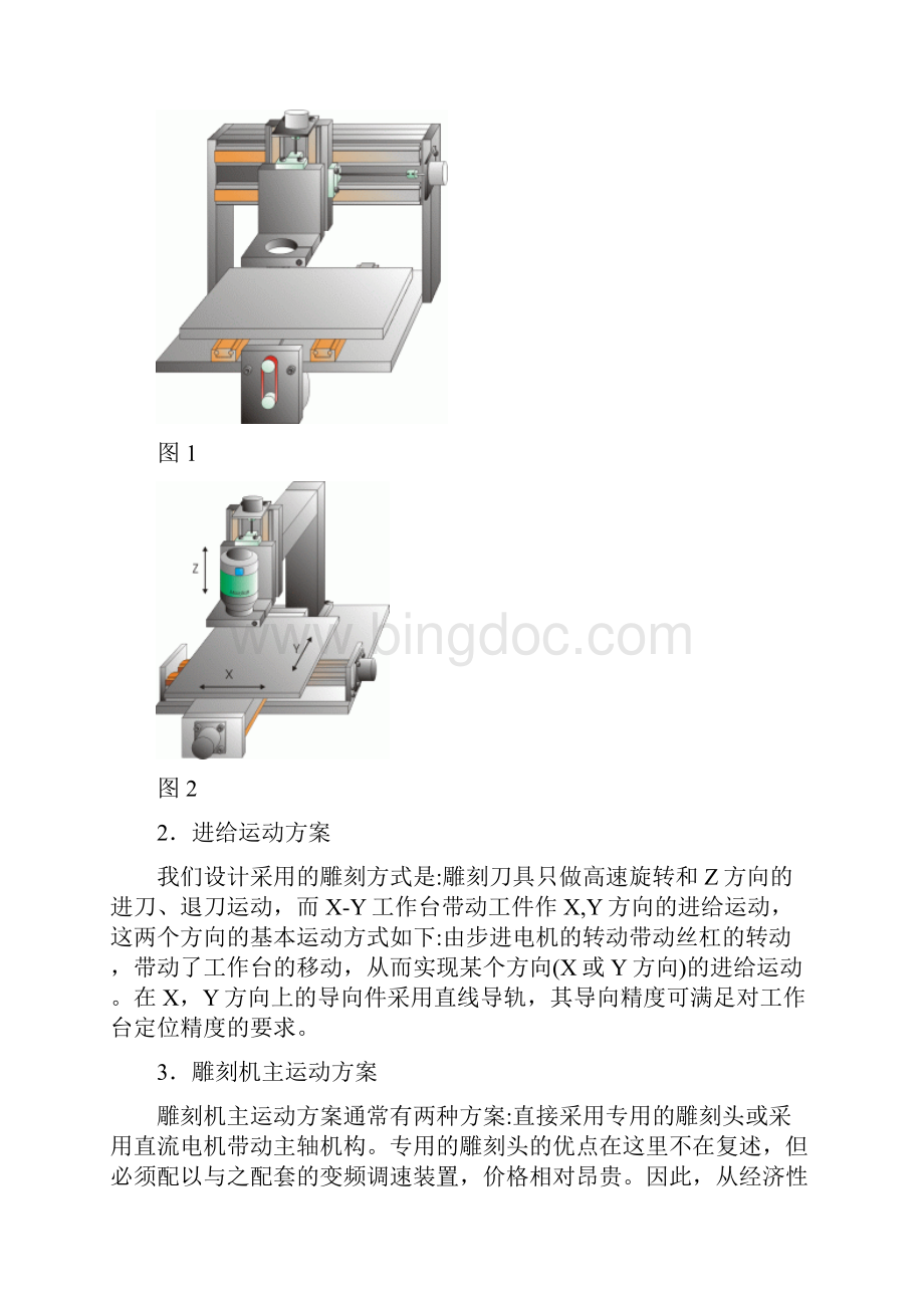精品小型雕刻机的机械部分设计.docx_第2页