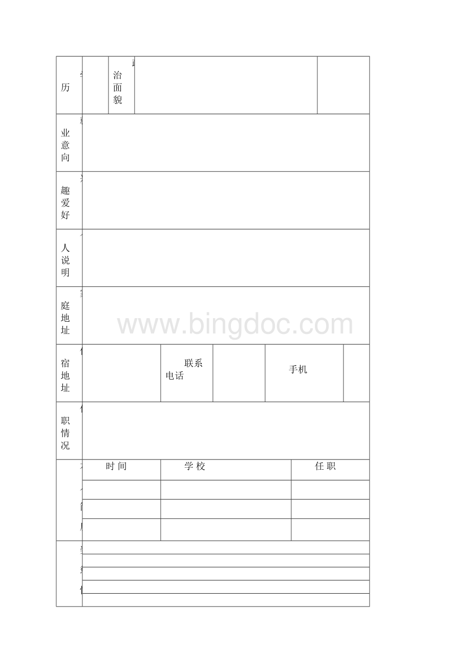 计算机毕业生个人简历模板Word文档下载推荐.docx_第3页