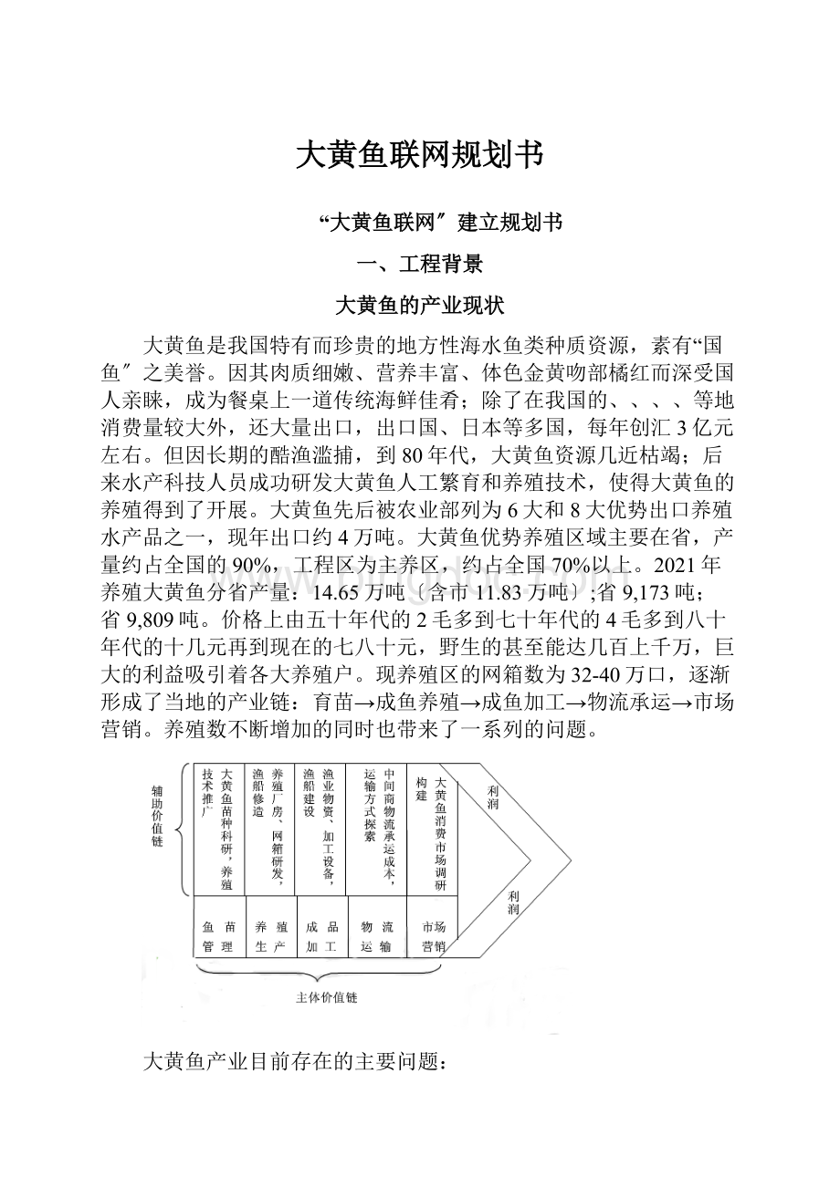 大黄鱼联网规划书Word文档格式.docx_第1页