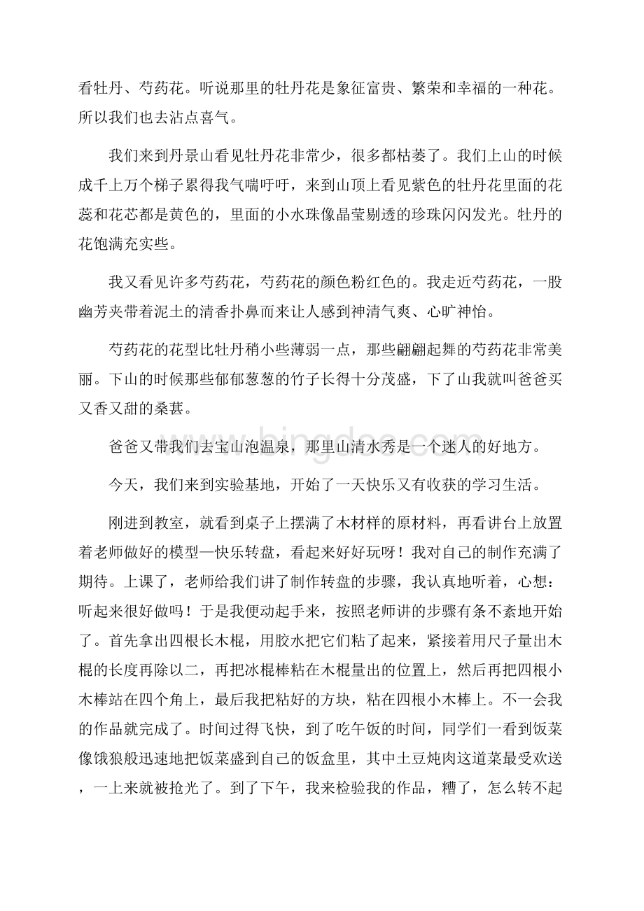 快乐五一周记四篇精编Word格式.docx_第3页