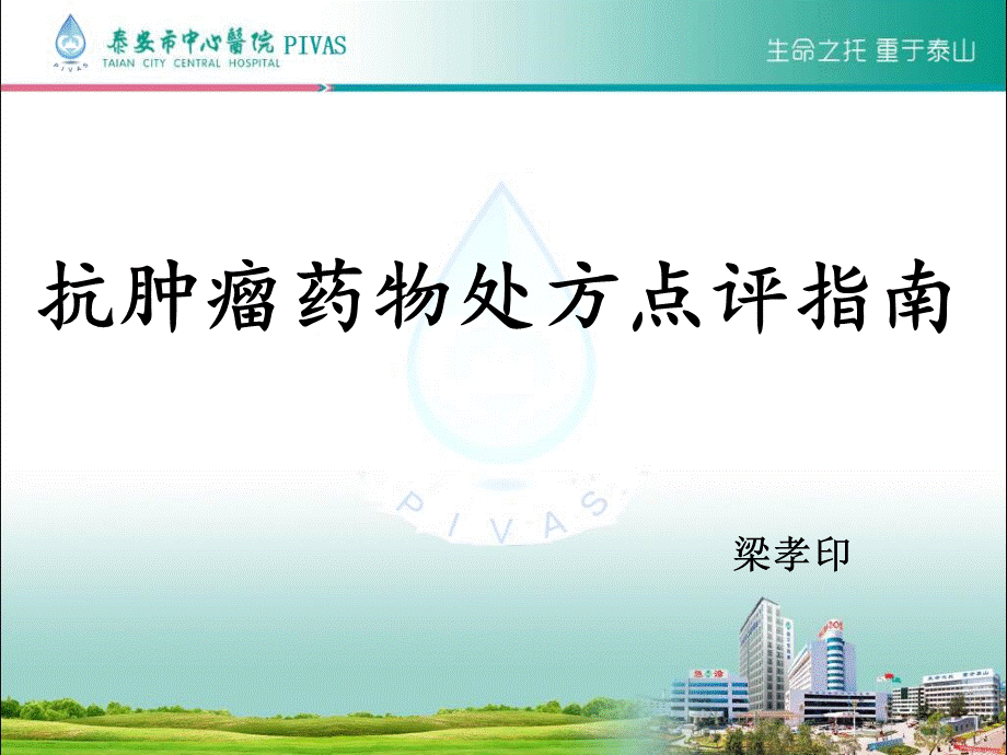 抗肿瘤药物处方点评指南.ppt_第1页