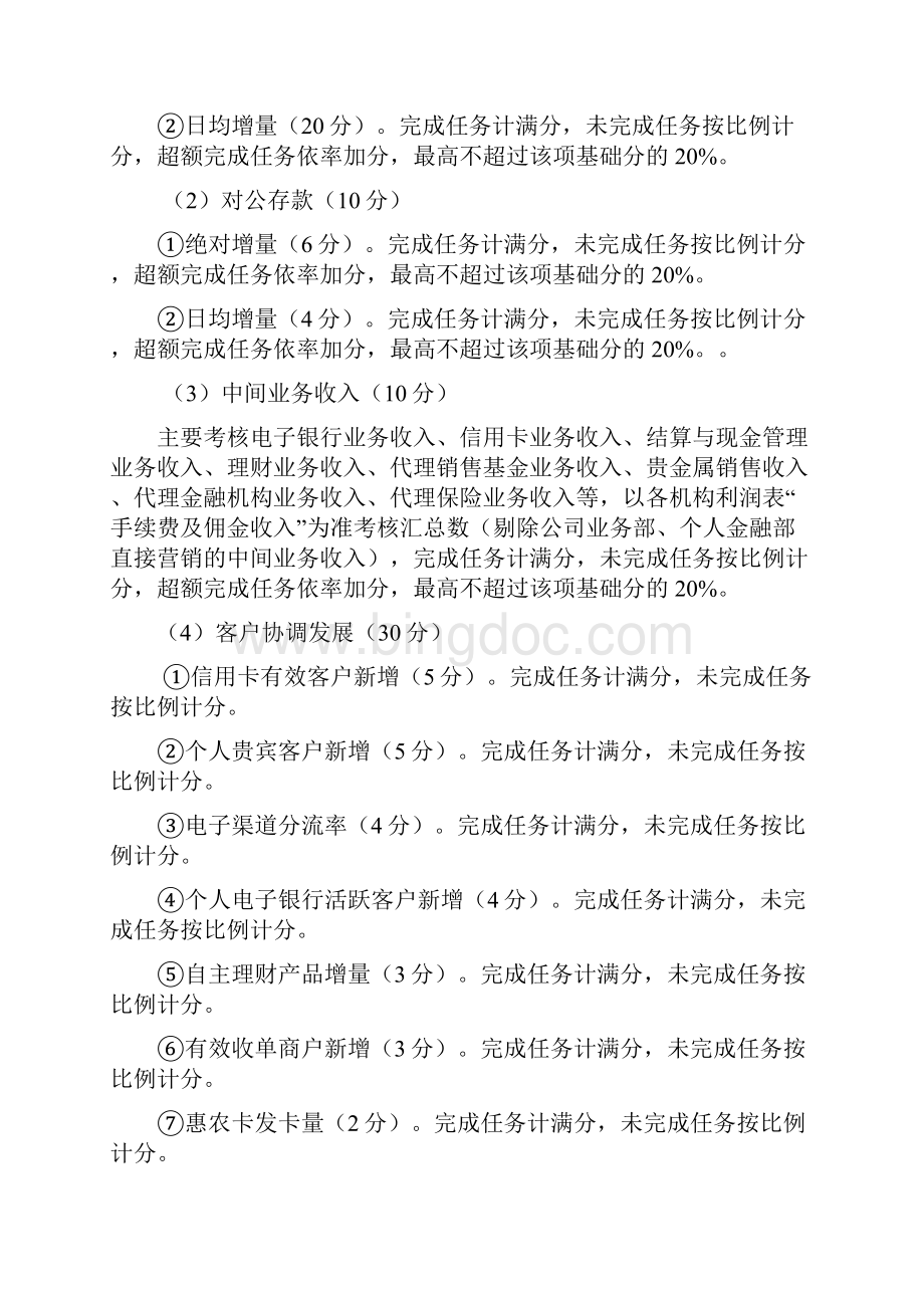 银行分支行年度综合绩效考核评价实施细则.docx_第3页