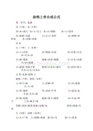 涂鸦上帝合成公式.docx