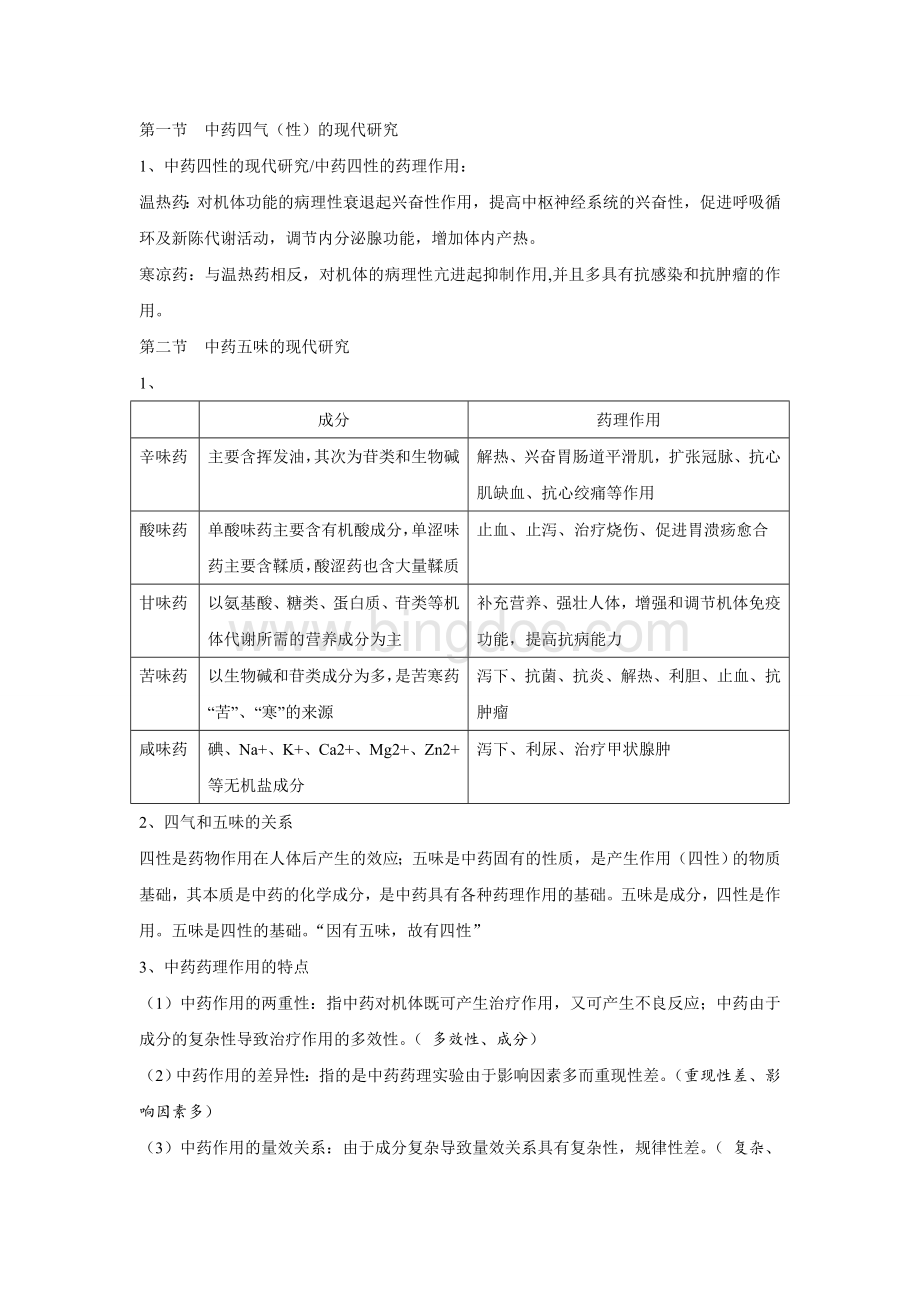 中药药理学知识点总结文档格式.doc_第1页