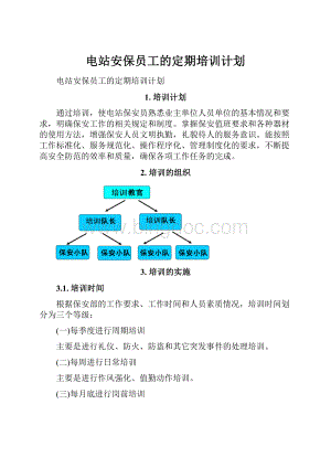 电站安保员工的定期培训计划.docx