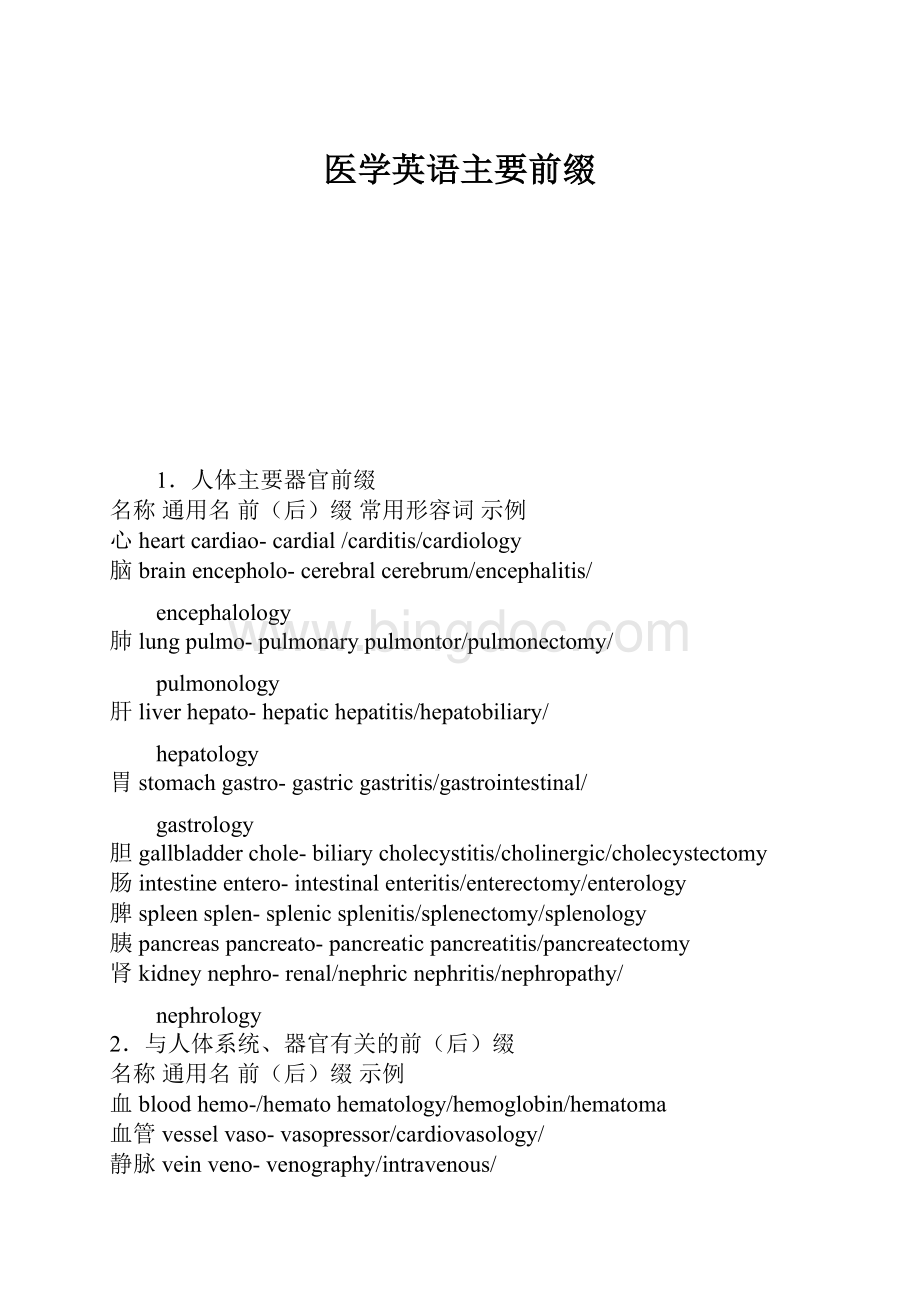 医学英语主要前缀.docx_第1页