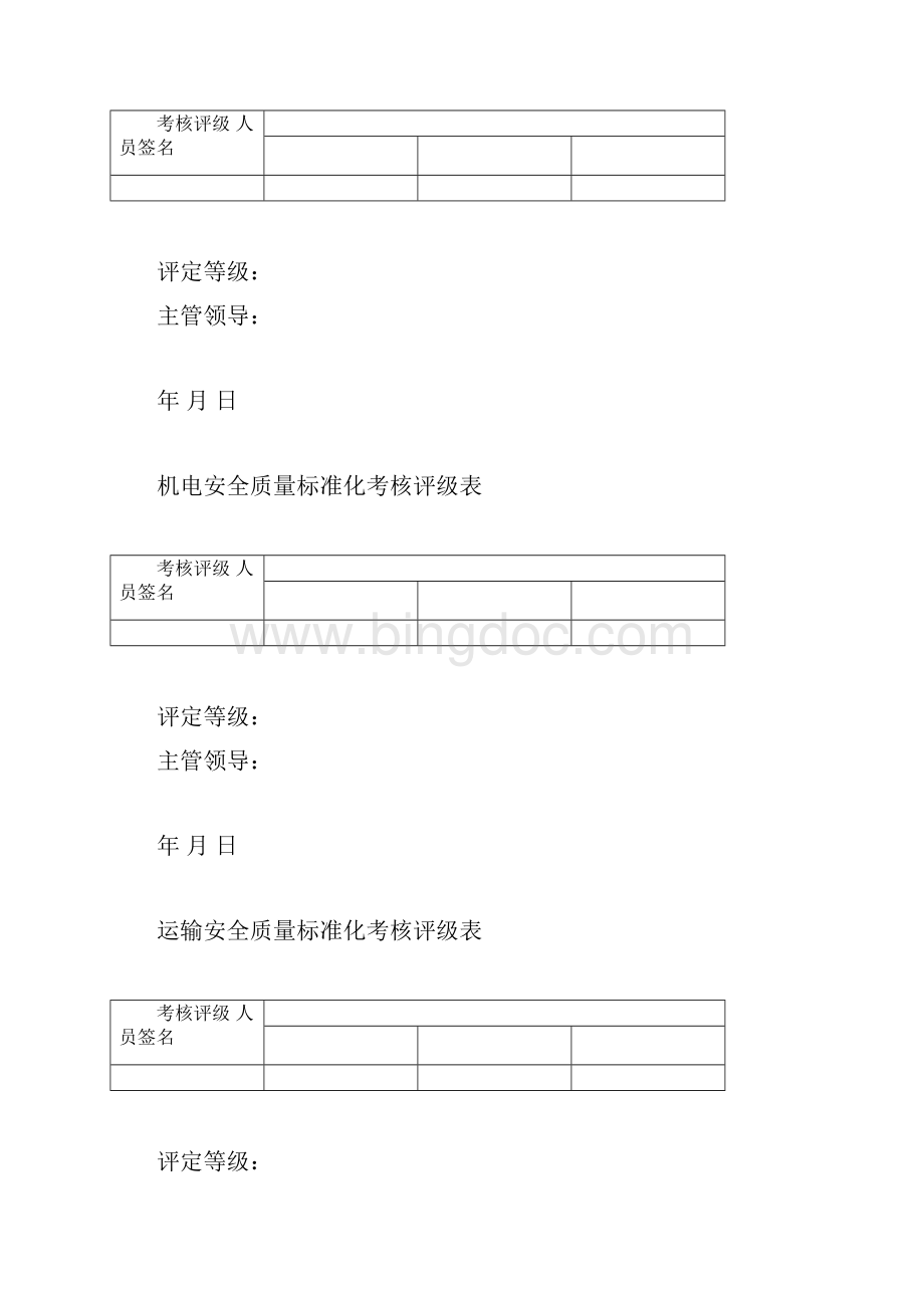 质量标准化分评级考核表Word下载.docx_第2页