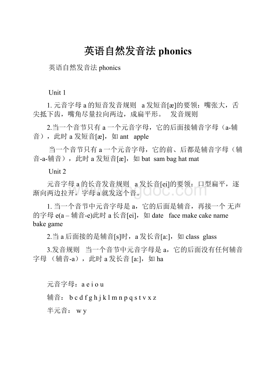 英语自然发音法phonics.docx