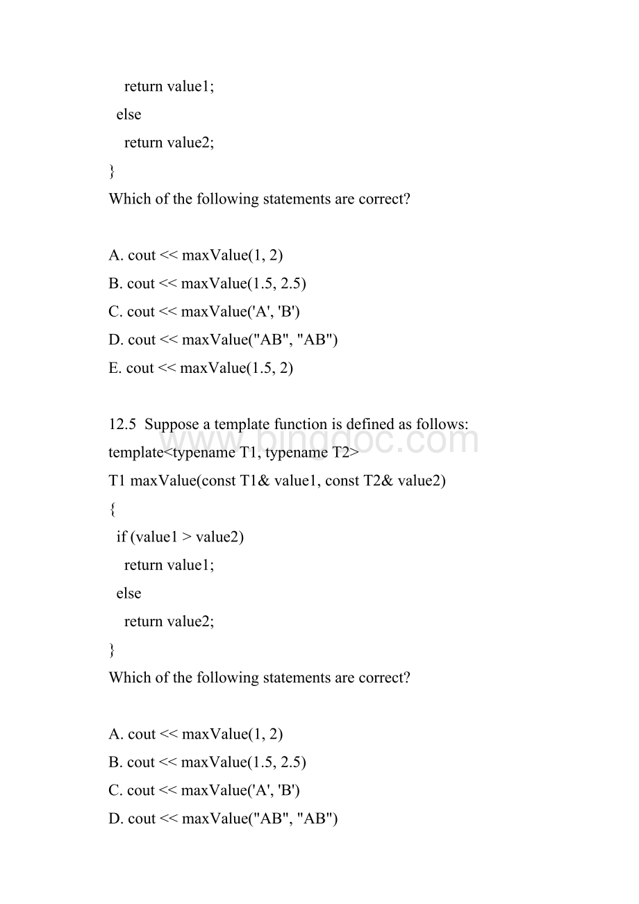 C++基础练习试题及答案英文版十二.docx_第2页