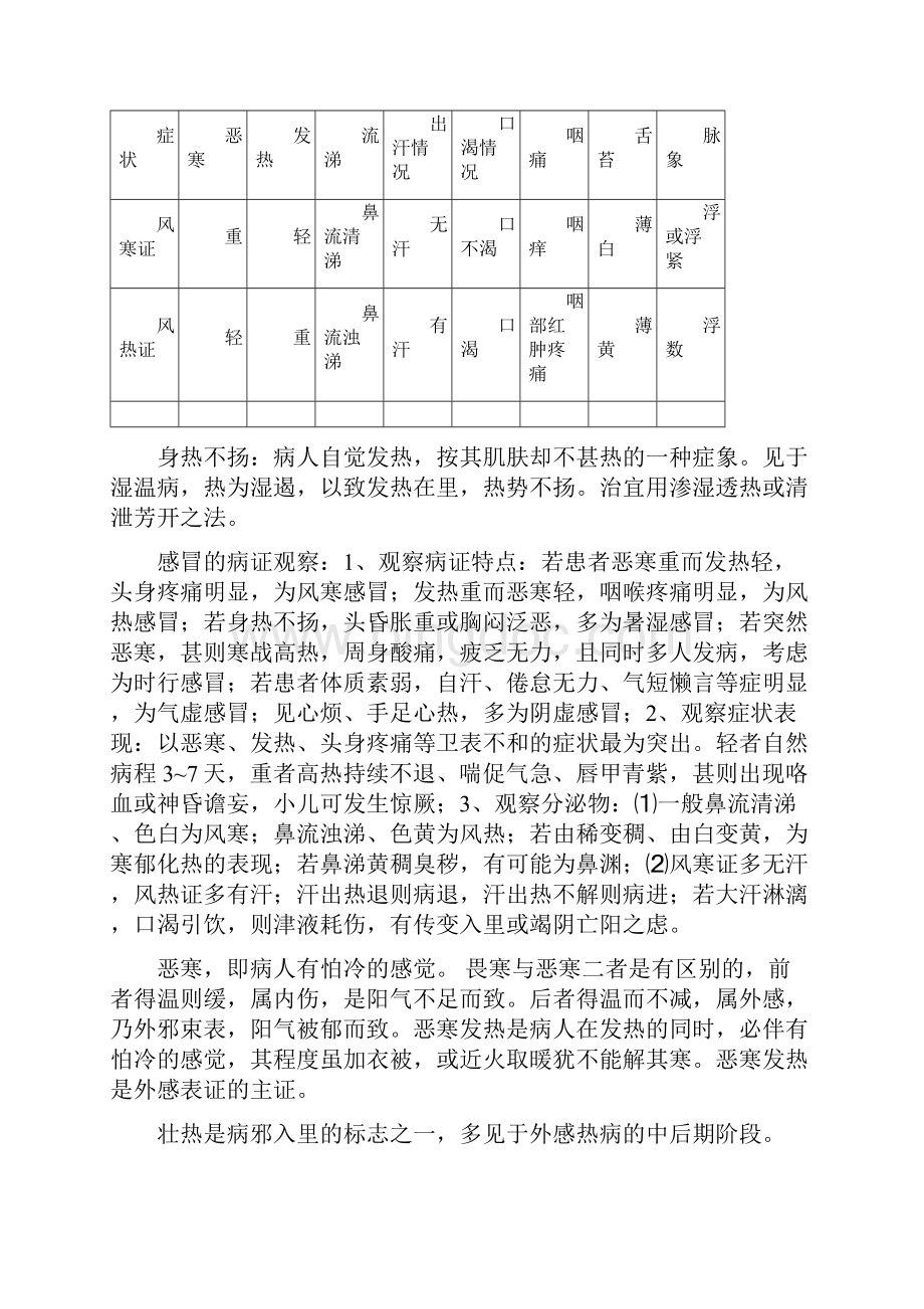 完整word版中医临床护理学笔记.docx_第2页
