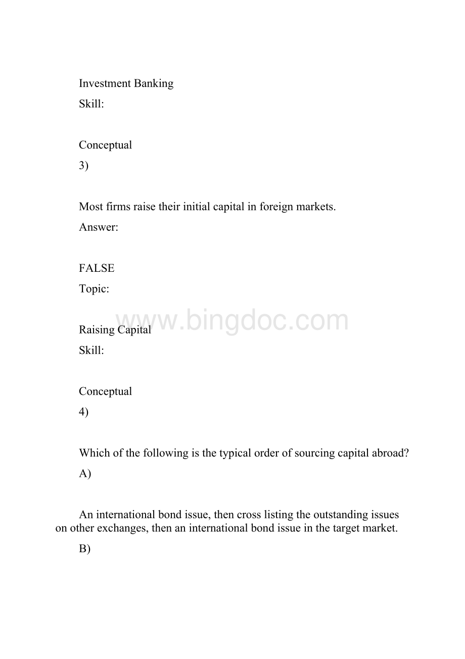 Test bank International Finance MCQ wordChap 13Word文件下载.docx_第3页