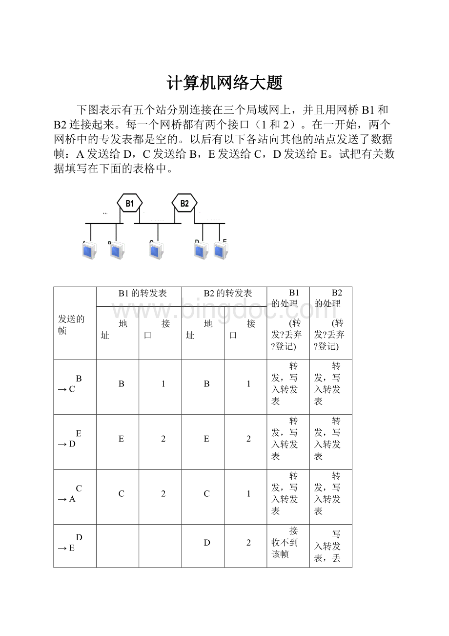 计算机网络大题.docx