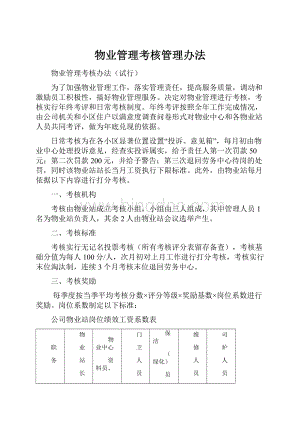 物业管理考核管理办法.docx