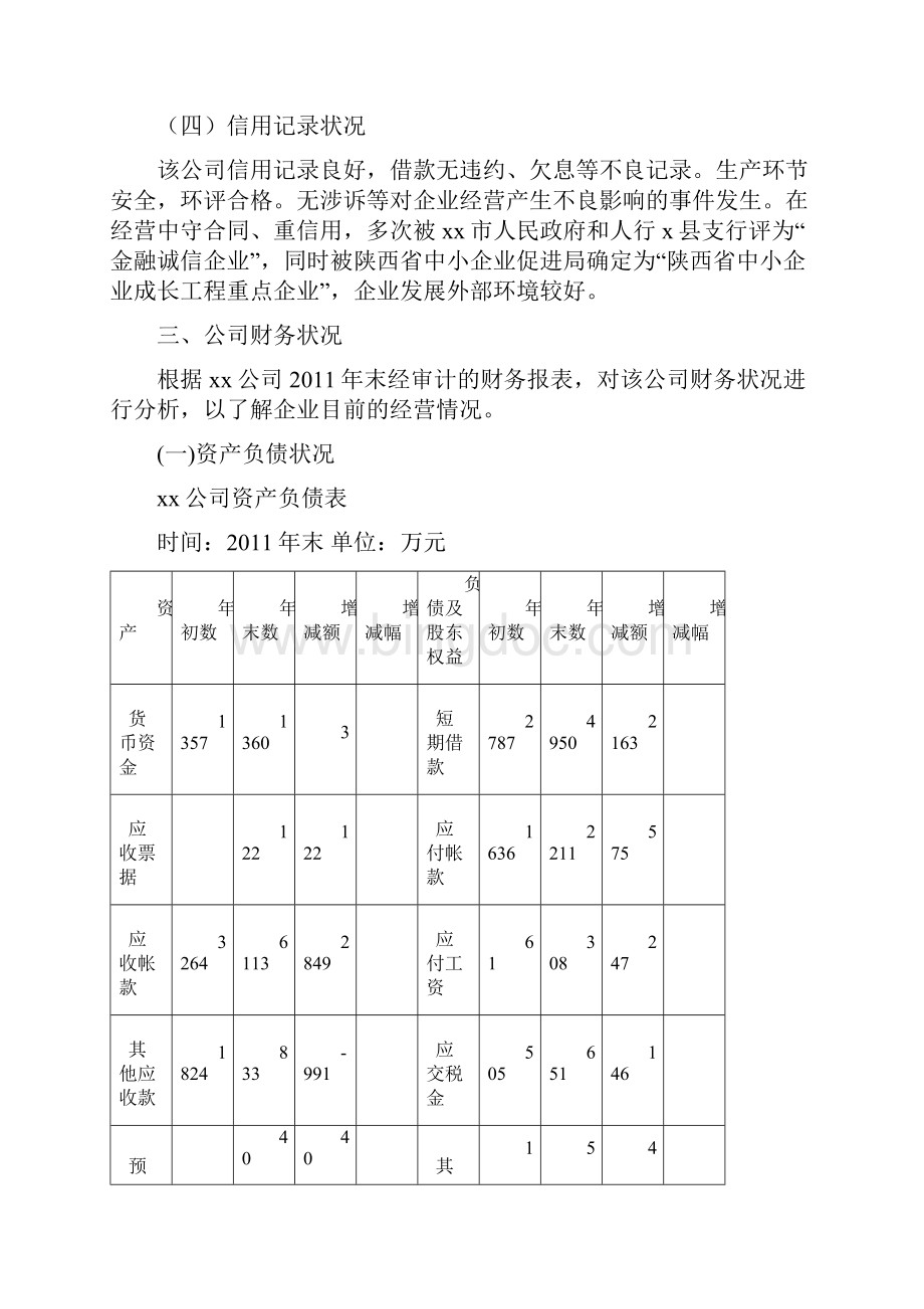 企业流动资金贷款贷后检查报告.docx_第3页