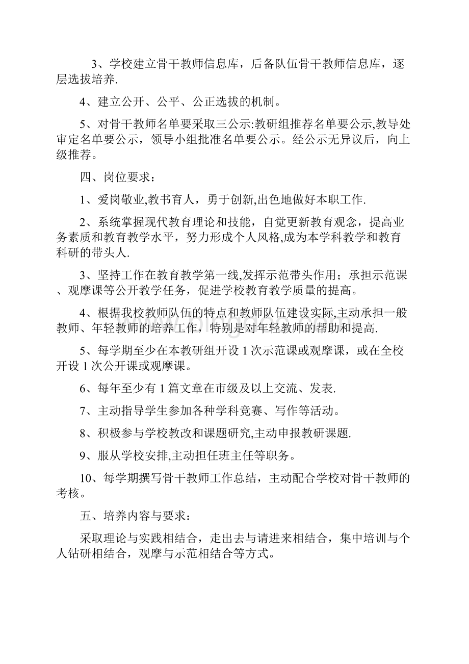 完整版骨干教师培养方案.docx_第3页