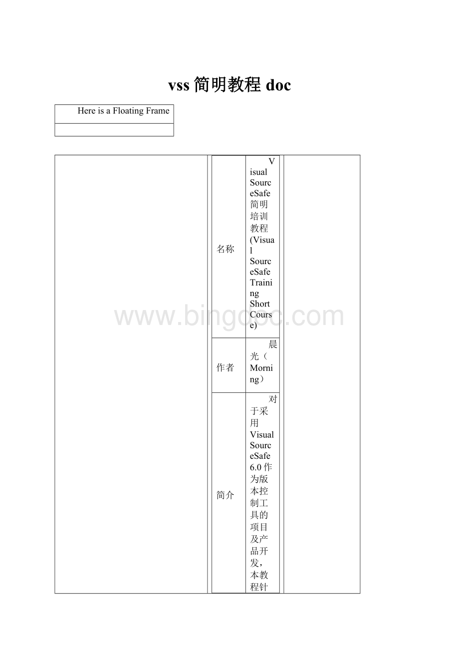 vss简明教程doc.docx