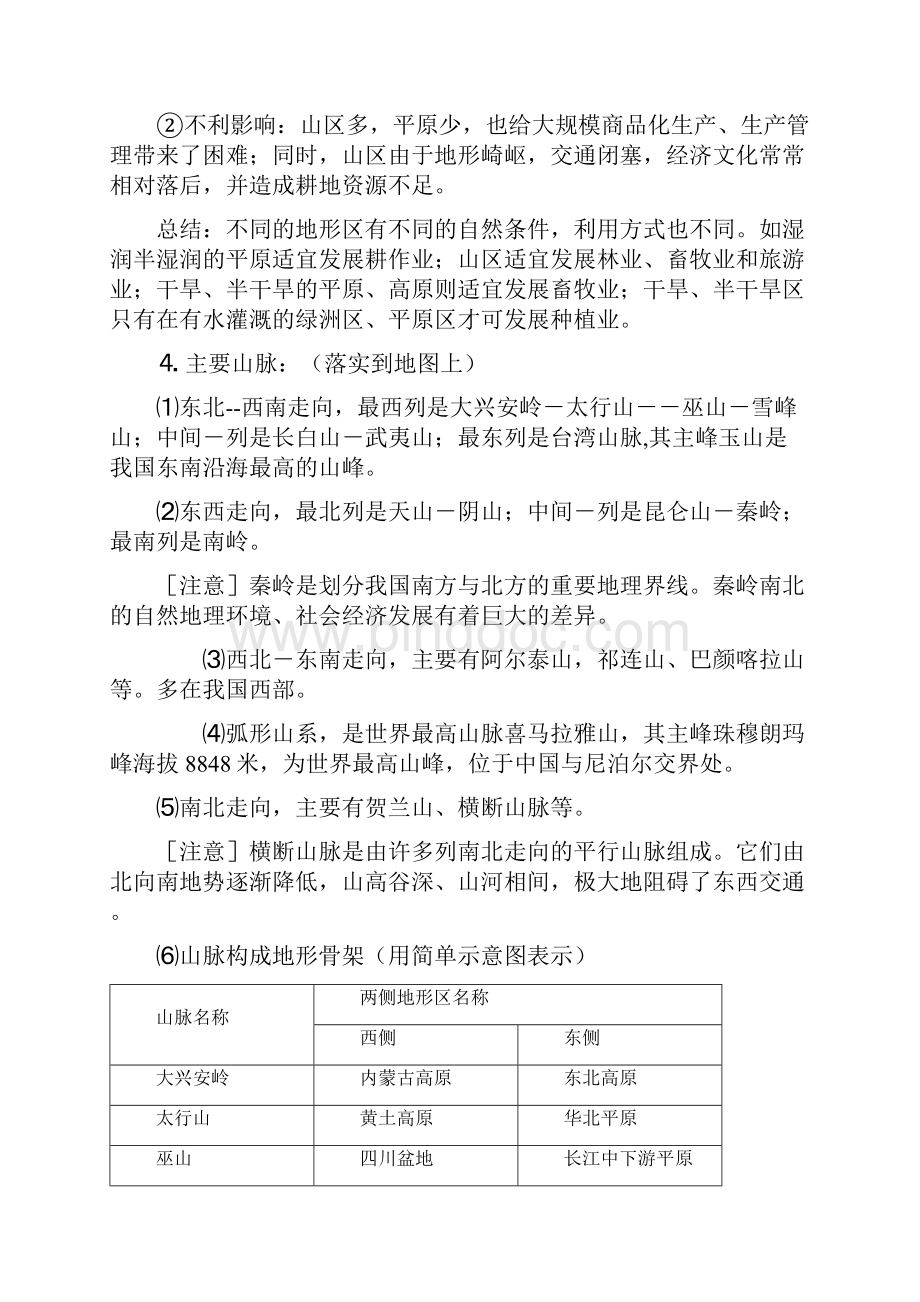 高考中国地理知识汇总.docx_第3页