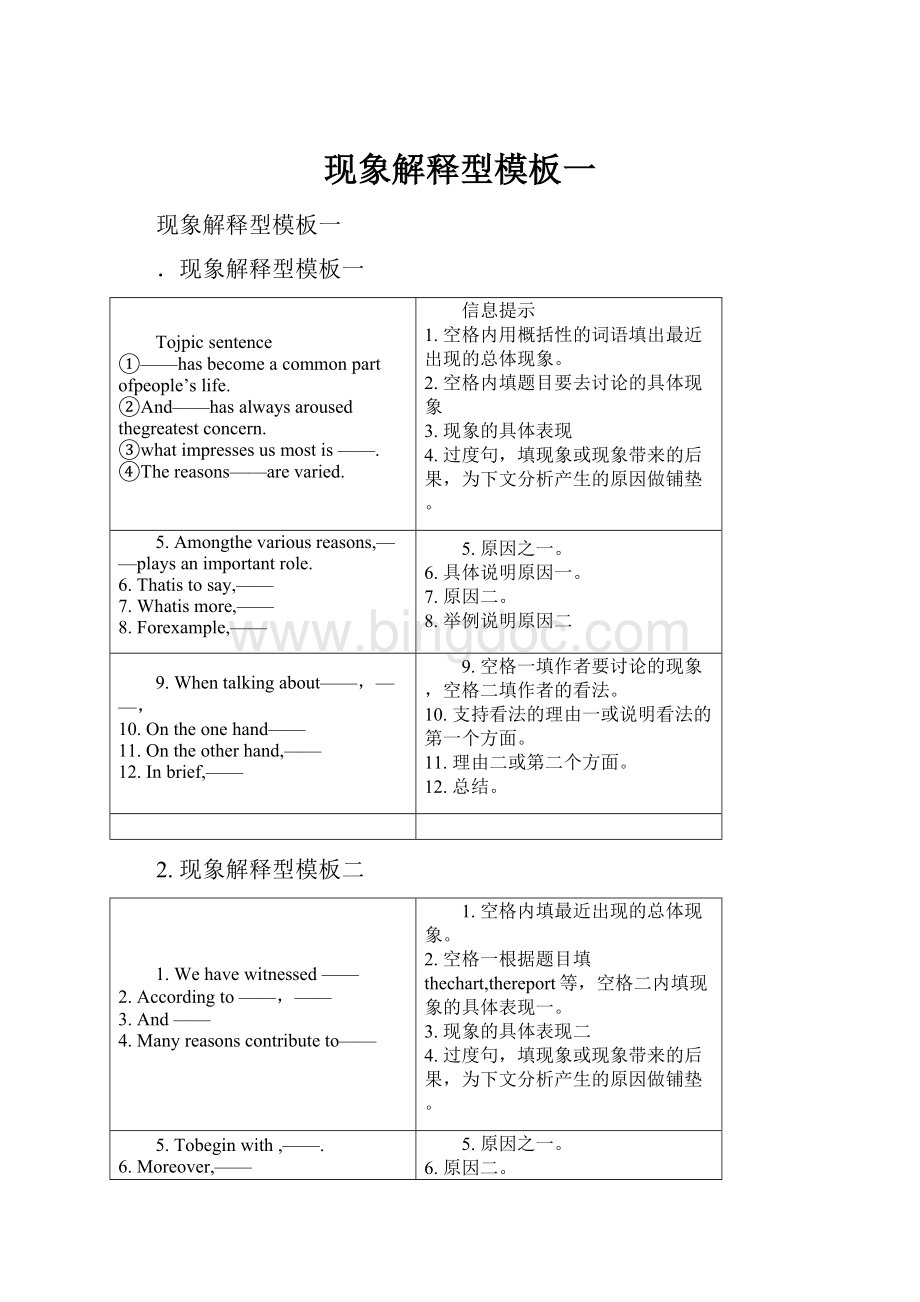 现象解释型模板一.docx