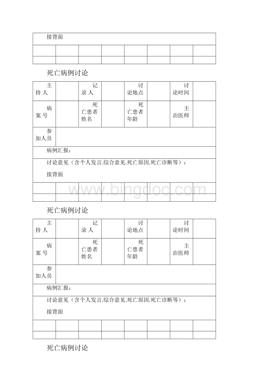 死亡病例讨论本记录本.docx_第2页