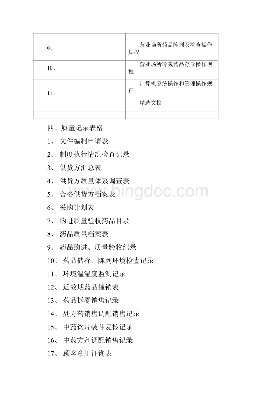新版GSP零售药店质量管理体系文件.docx_第3页