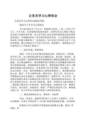 公务员学习心得体会.docx