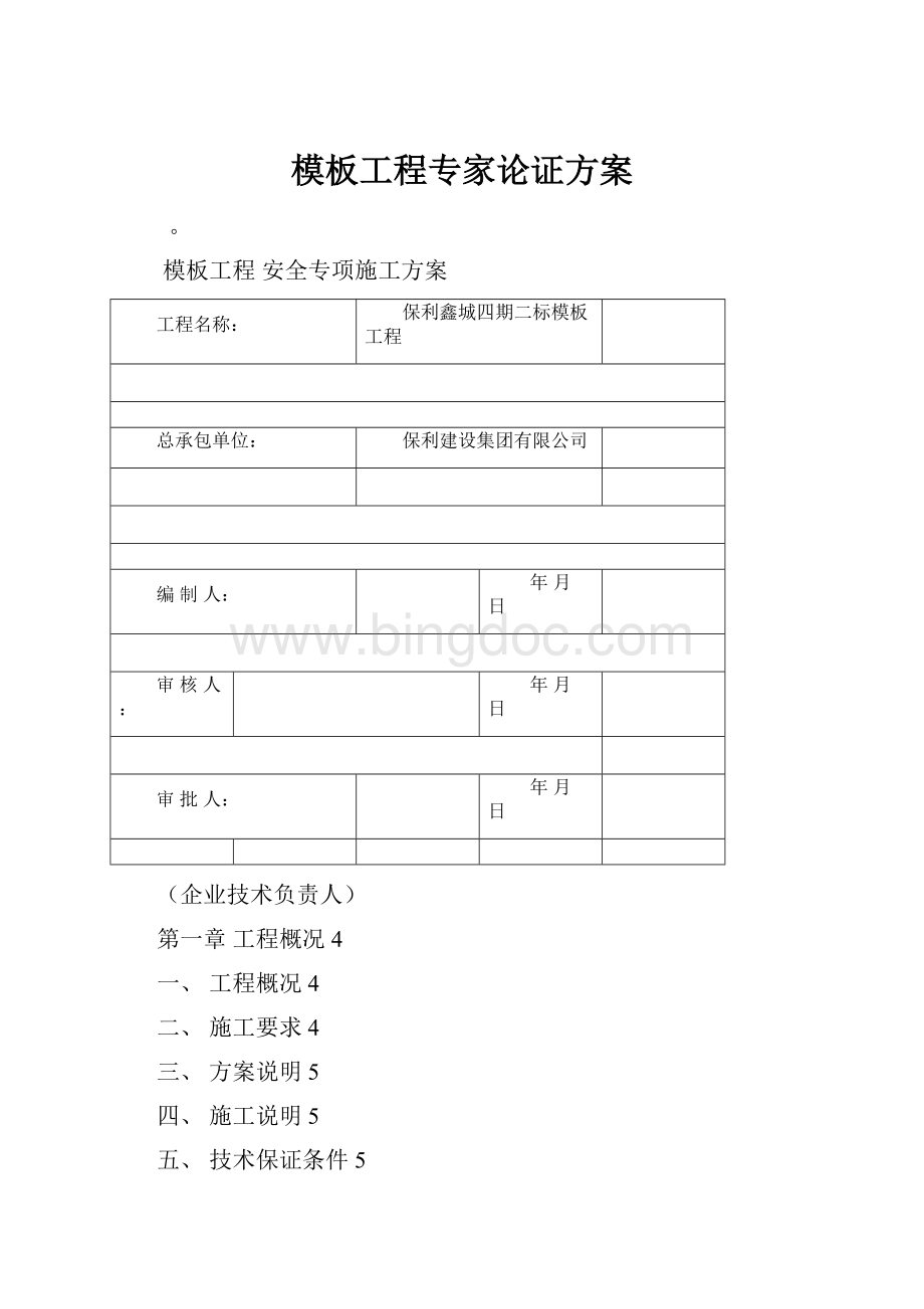 模板工程专家论证方案.docx_第1页