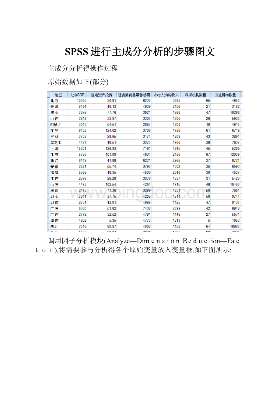 SPSS进行主成分分析的步骤图文.docx