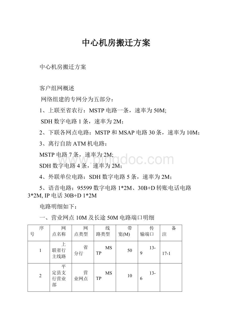 中心机房搬迁方案.docx_第1页