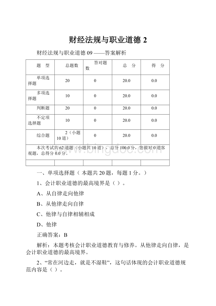 财经法规与职业道德2.docx