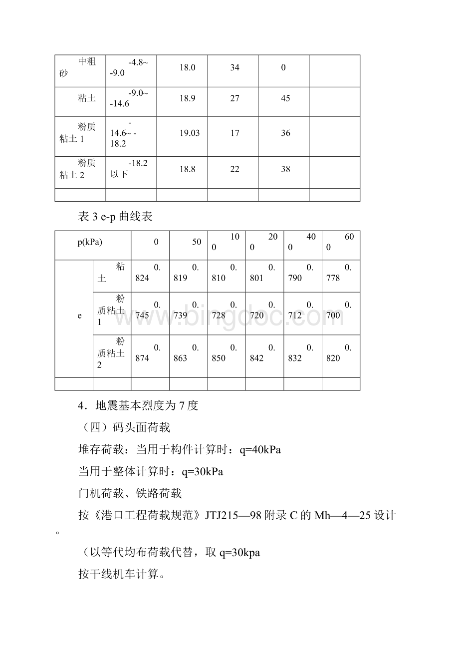 港口与水工建筑物课程设计方块码头设计计算书.docx_第3页