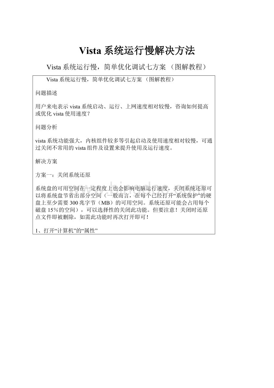 Vista系统运行慢解决方法.docx_第1页