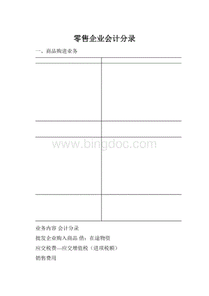 零售企业会计分录.docx