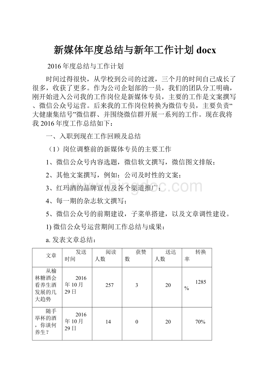 新媒体年度总结与新年工作计划docx.docx