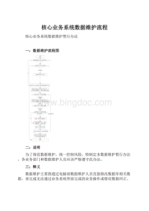 核心业务系统数据维护流程.docx