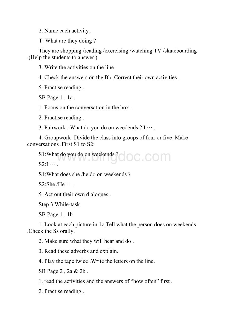 英语人教版八年级上册教案Unit1Unit5.docx_第2页