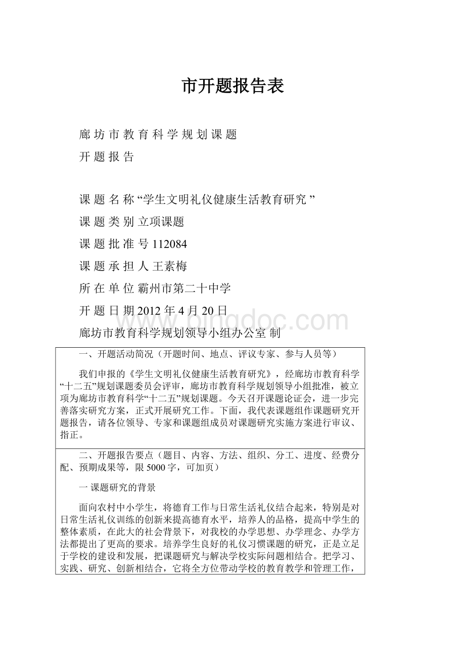 市开题报告表.docx_第1页