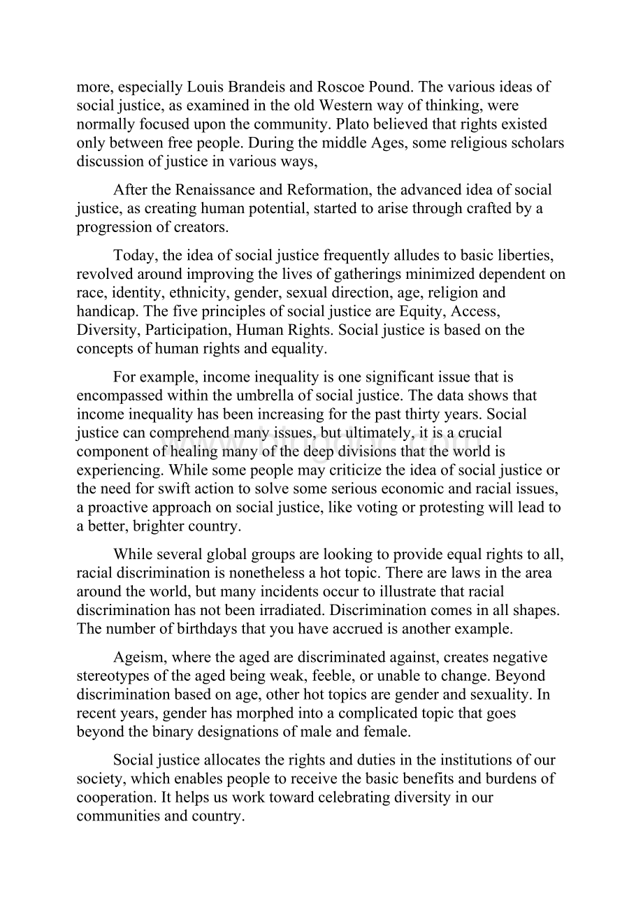 社会公正 Social Justice 外国学生英语作文.docx_第2页