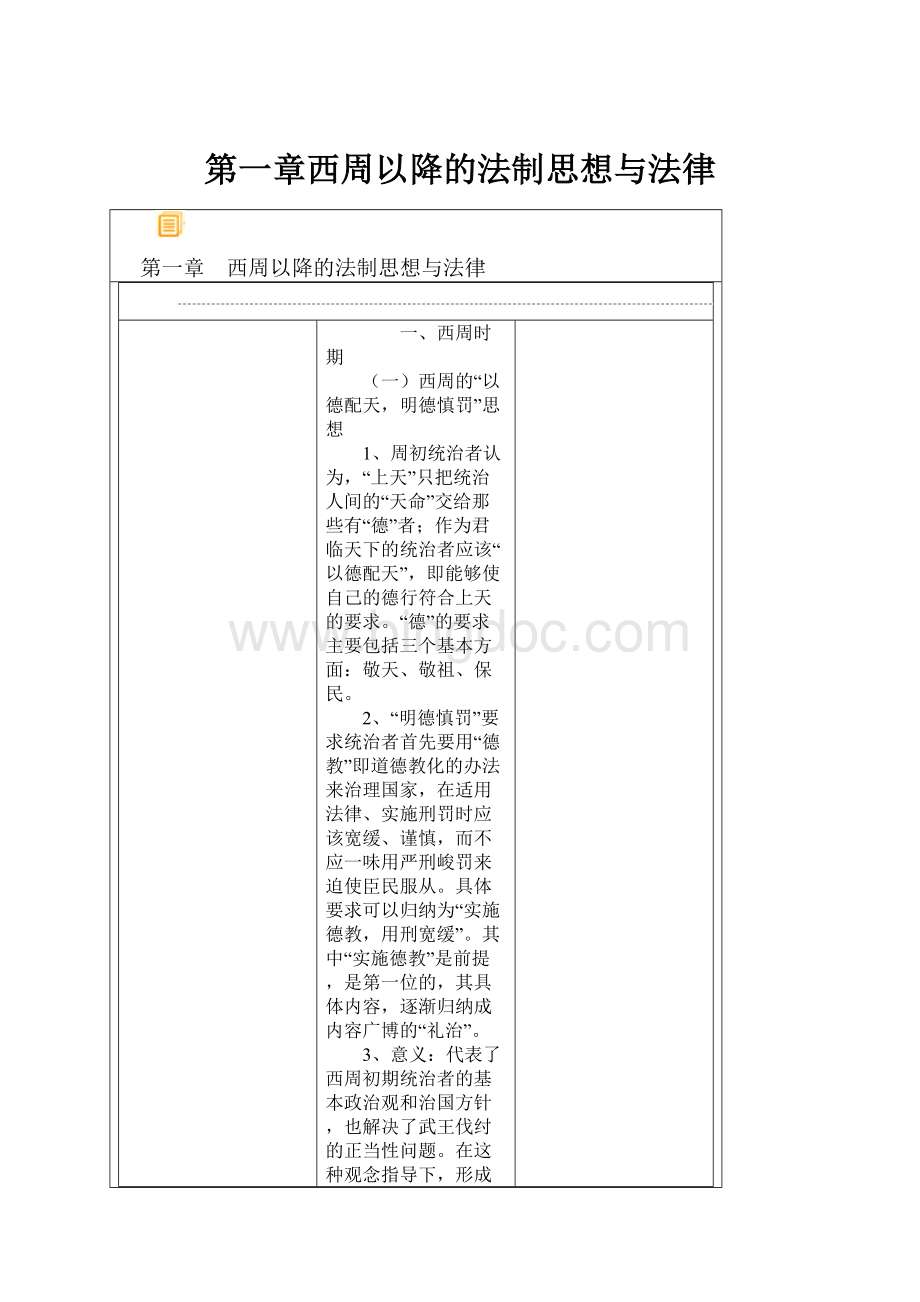 第一章西周以降的法制思想与法律.docx