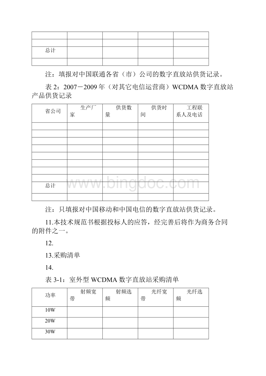 中国联通WCDMA数字直放站技术规范书.docx_第3页