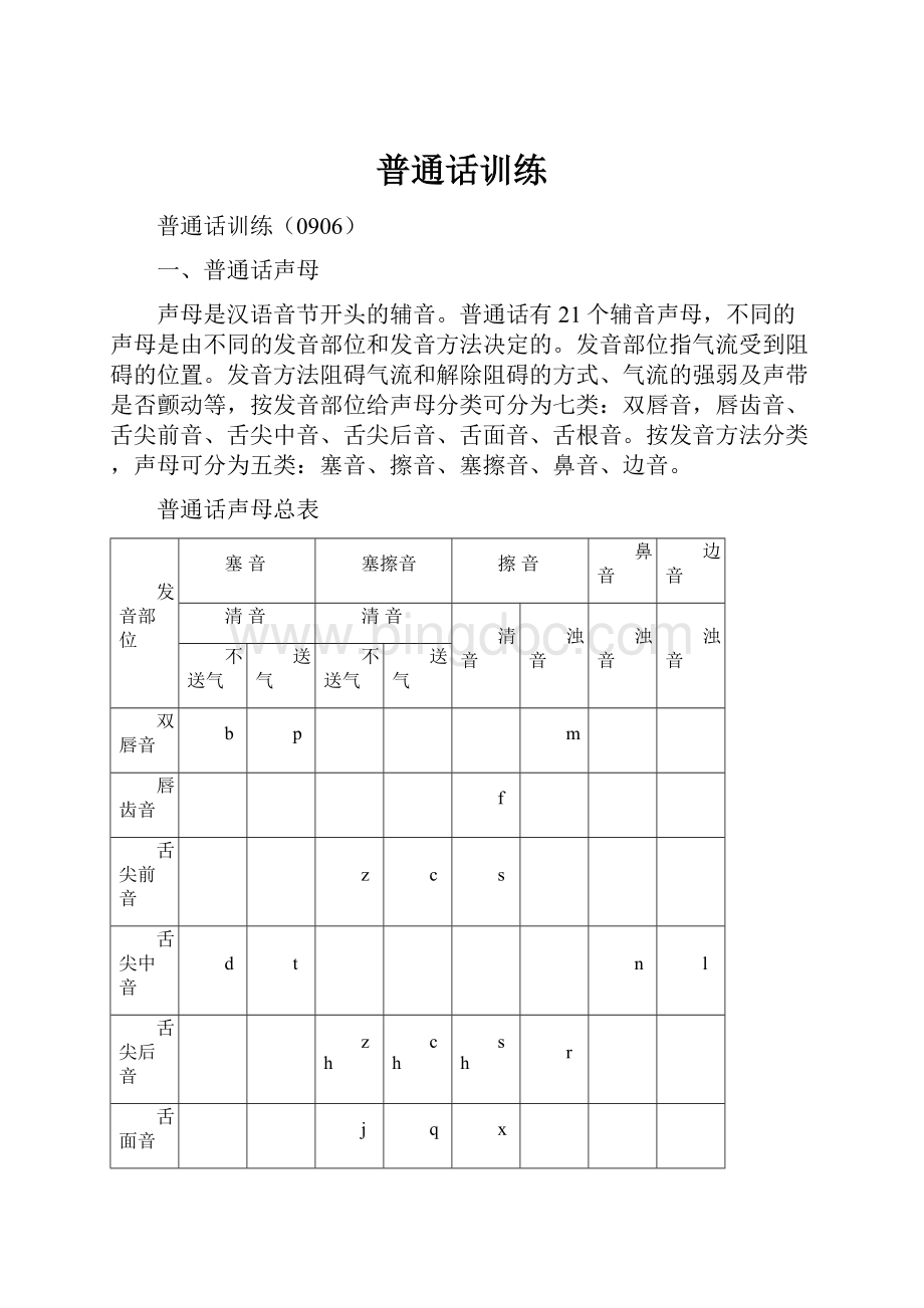 普通话训练.docx_第1页