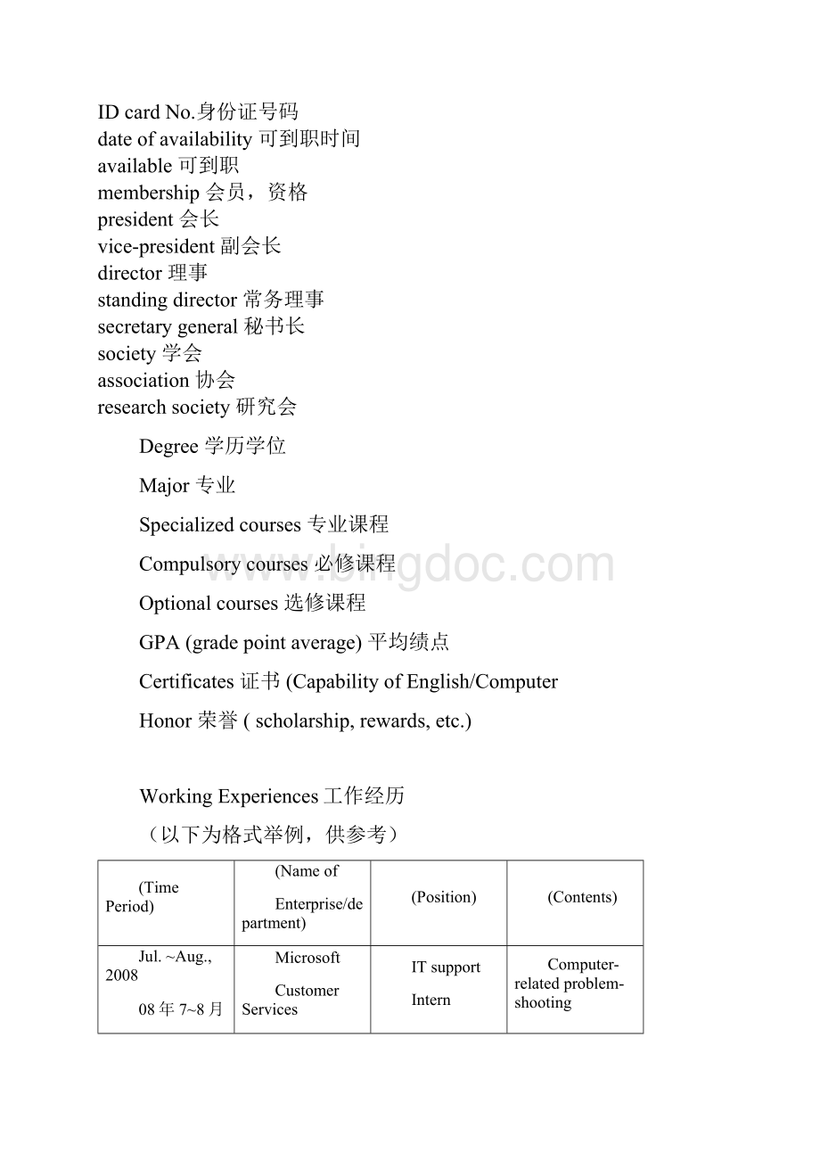 中英文对照简历模板作者.docx_第3页