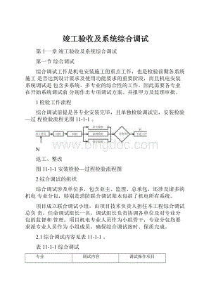 竣工验收及系统综合调试.docx