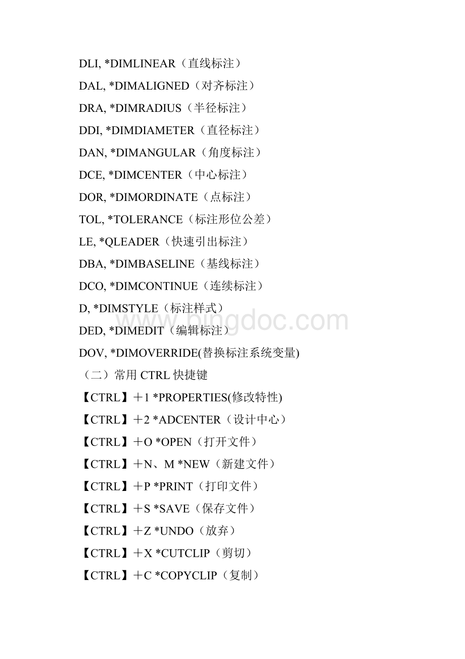 天正建筑常用快捷键1.docx_第3页