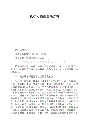 执行力亮剑活动方案.docx