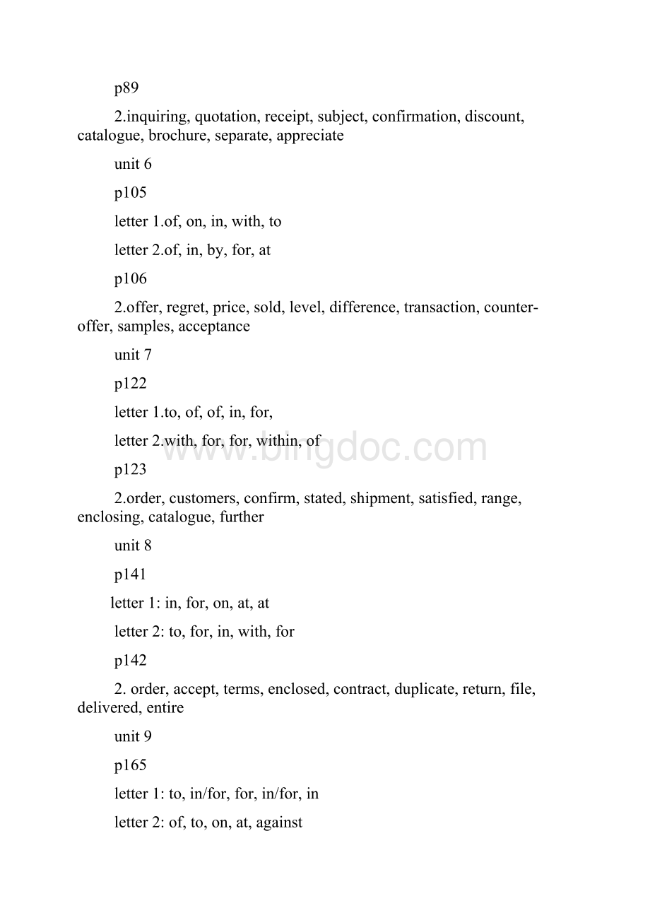 国际商务英语函电答案.docx_第2页