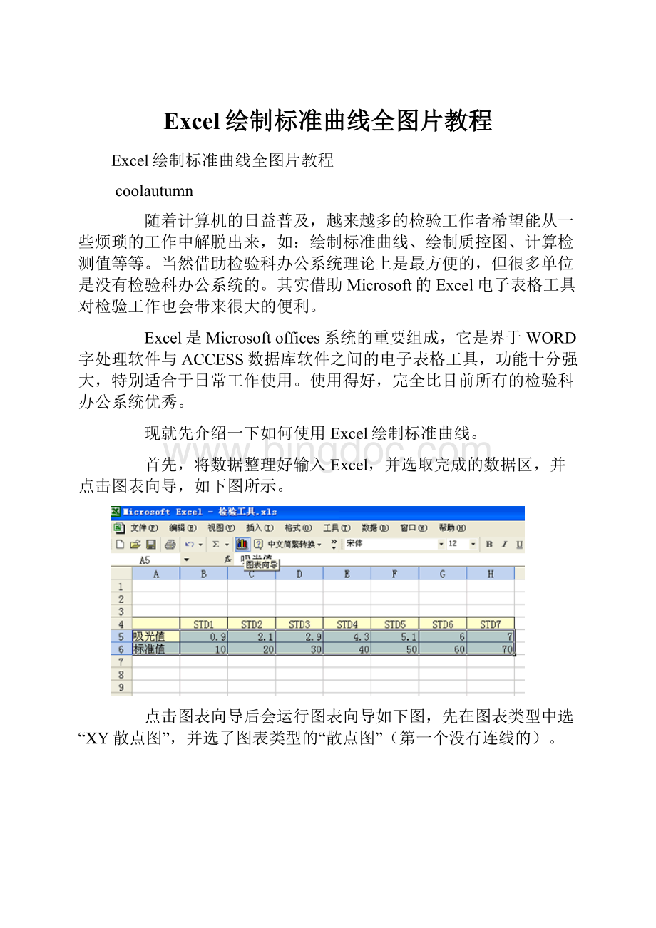 Excel绘制标准曲线全图片教程.docx_第1页