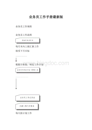 业务员工作手册最新版.docx