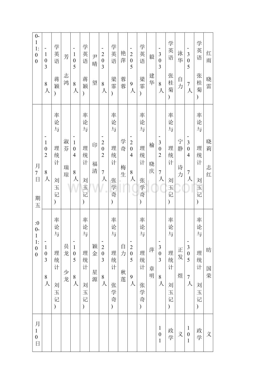 广东金融学院学年第二学期期末考试学校统考安排表.docx_第3页