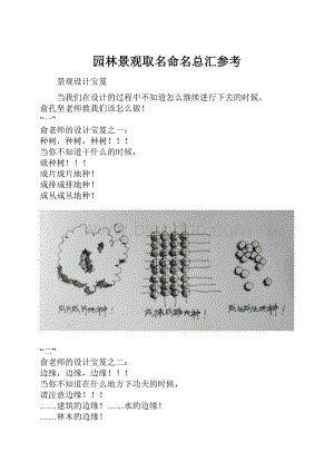 园林景观取名命名总汇参考.docx